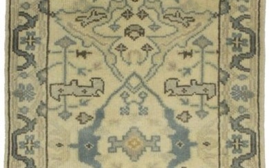Floral Design Oushak 3X6 Hand-Knotted Wool Oriental Rug Hallway Kitchen Carpet
