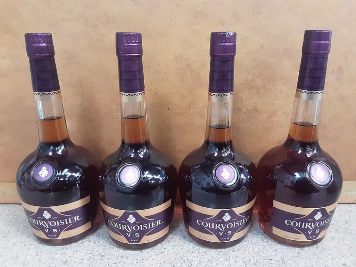 Four bottles of Courvoisier V.S Cognac, 70cl
