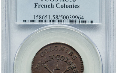 French Colonies: , Louis XV 30 Deniers (Sou Marqué) 1767-A AU58 PCGS,...