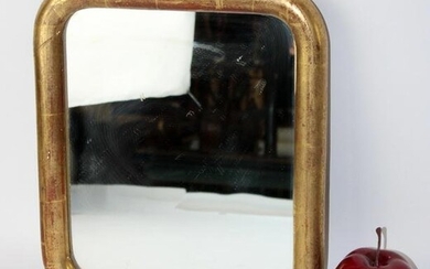 French Louis Philippe mini gold leaf mirror