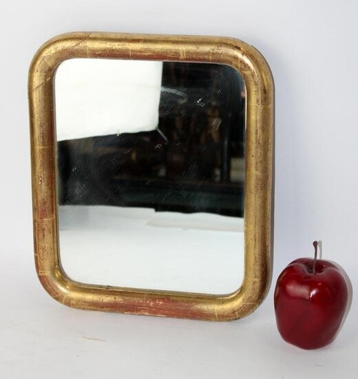 French Louis Philippe mini gold leaf mirror