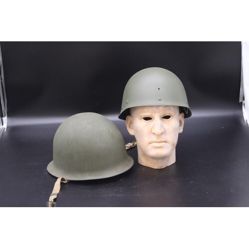 French Military Combat Helmet and Liner Post WW2