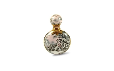 French gold and Enamel scent bottle
