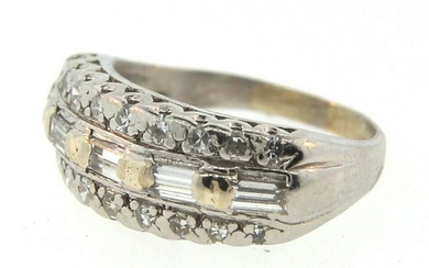 GORGEOUS Platinum & Diamond Ring Circa 1950s!