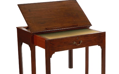 George III Inlaid Mahogany Architect's Desk