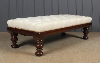 George Smith Style Upholstered Ottoman