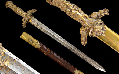German short hunting sword, P D Luneschloss, Solingen, Germany, second...