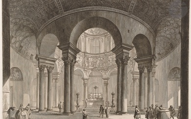 Giambattista Piranesi (1720-1778) Veduta interna del Sepolcro di San Costanza… (Vue intérieure du sépulcre de...
