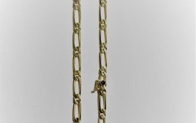 Gold NECK CHAIN (750) with horse chain. Ratchet...