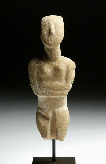 Greek Cycladic Marble Figure Spedos Type, ex-Christie's