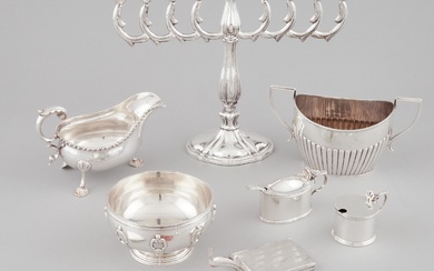 Group of English and Continental Silver, 20th century