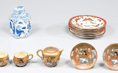 Group of Twelve Antique Japanese Satsuma Tea Set