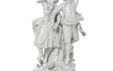 Gruppo con coppia danzante. Nove, Manifattura Antonibon, gestione Parolin, 1781-1802. Modello di Domenico Bosello.