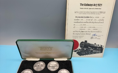 Hallmarked Silver 925 Limited Edition Set of 4 Medals...