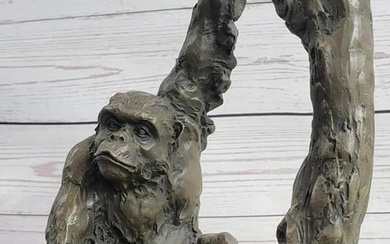 Hanging Monkey Bronze Sculpture