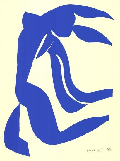 Henri Matisse - Blue Hair - 1992 Serigraph 23.75" x 17.75"