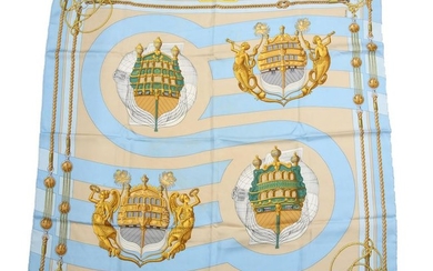 Hermes "Chateau D'Arriere" Silk Scarf
