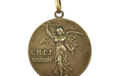 Historic gold plated silver medal
