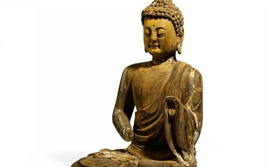 Important and large meditating Buddha