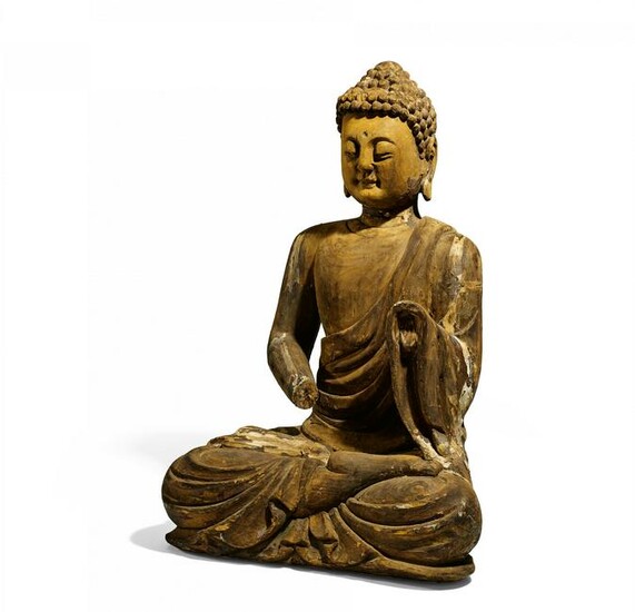 Important and large meditating Buddha