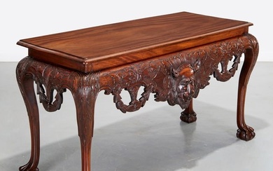 Irish George II style mahogany console table
