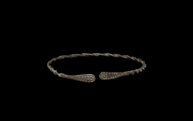 Iron Age Celtic Silver Bracelet