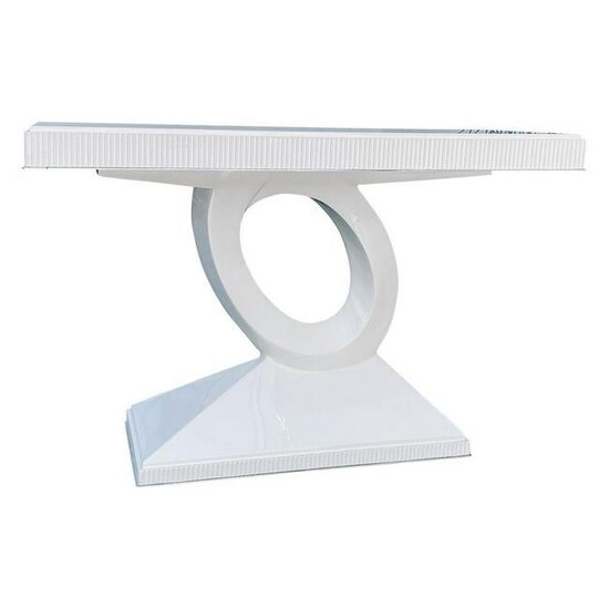 Italian White Lacquered Modern Console Table