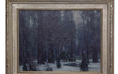 J. F. Carlson, Landscape Oil on Canvas