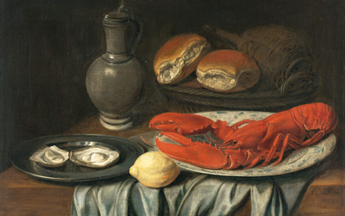 Jacob Foppens van Es (Umkreis) um 1596 – Antwerpen – 1666 Fruit still life with Roemer, peaches and grapes