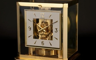Jaeger LeCoultre A Gilt Brass Desk Clock, ca. 1985