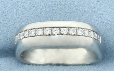 Jean-Francois Albert Diamond Line Ring in 18k White Gold
