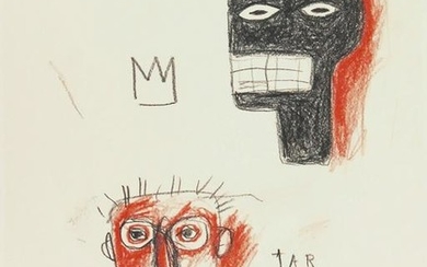 Jean-Michel Basquiat (1960-1988) Pencil Drawing