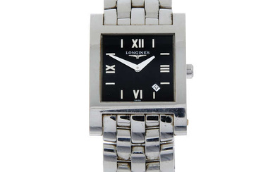 LONGINES - stainless steel Dolce Vita bracelet watch, 27x27mm.