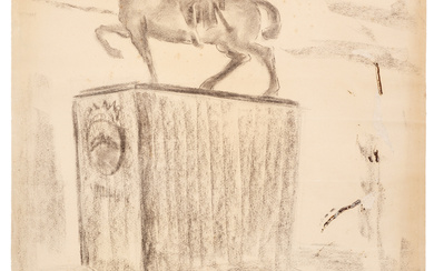 LUCIO FONTANA 1899-1968 Study of an equestrian monument 1940-1945