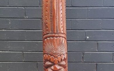 Large Carved Totem (H:135cm)