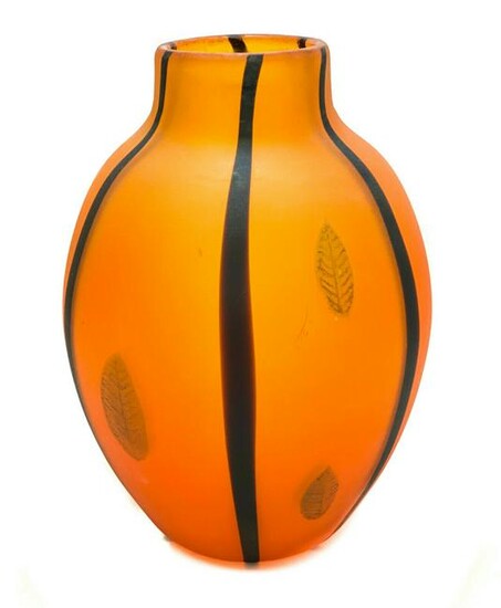 Large Murano Cenedese Vetri Italian Art Glass Vase