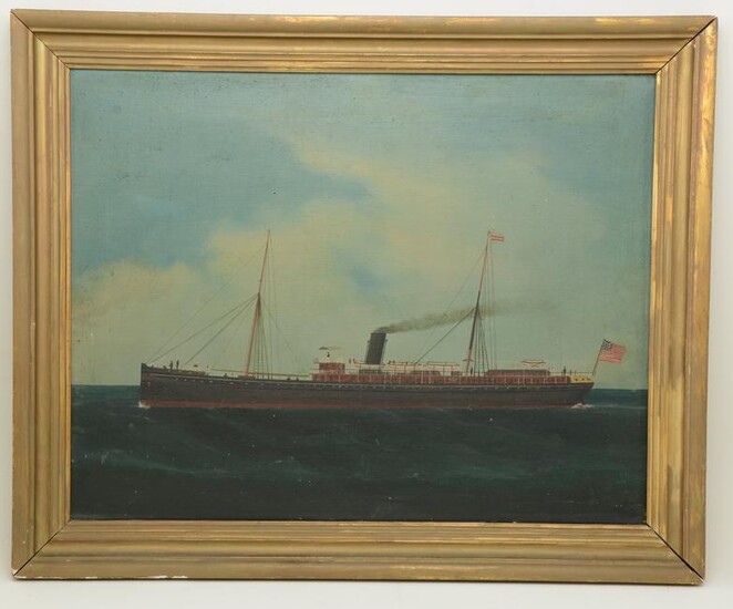 Late 19th Century American School marine ship portrait