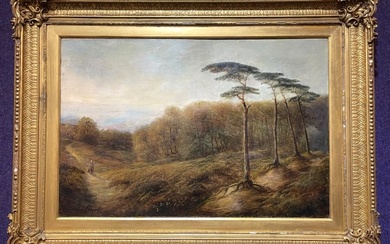 Late 19thc Henry Larpent Roberts landscape painting
