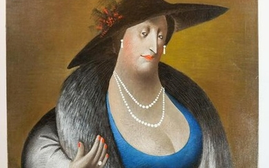 Leandro VELASCO: Elegant Lady - Painting