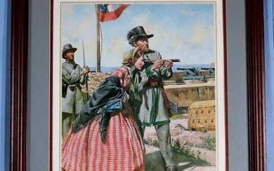 Limited Civil War print, by Don Troiani, 24 x 19