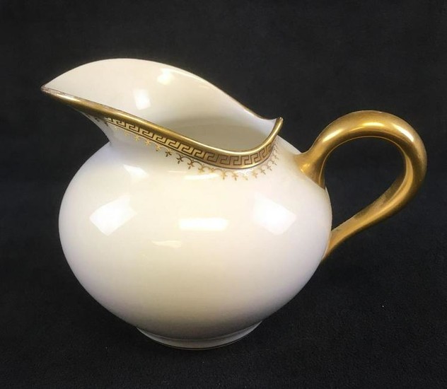 Limoges White with Gold Trim Creamer