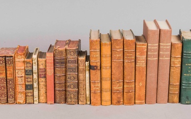 Lot de livres anciens dont CREBILLON fils "Le sopha, conte moral. Nouvelle édition". Pékin, 1749,...
