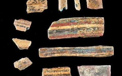 Lot of 16 Egyptian Glass Inlay Fragments