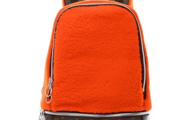 Louis Vuitton Shearling Monogram Marc Newson Fleece Pack Orange