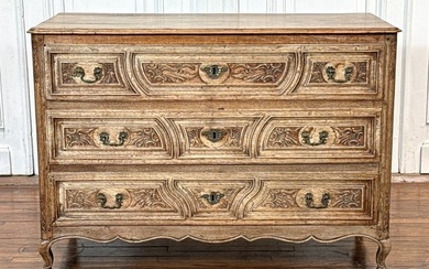 Louis XV Style Oak Commode Chest