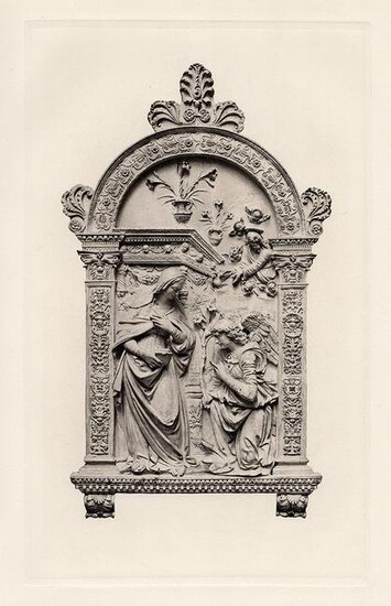 Luca della Robbia The Annunciation 1886 print