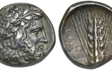Lucania, Metapontion, Stater, ca. 340-330 BC AR (g 7,21; mm...