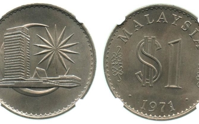 MALAYSIA RM1 1971 (London Mint) NGC MS66