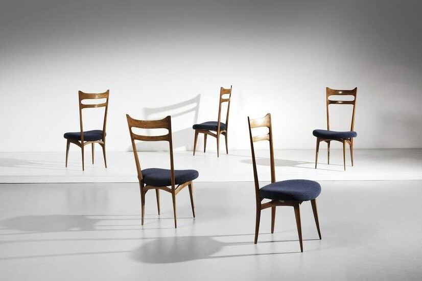 MANIFATTURA ITALIANA Five chairs.
