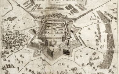 [MILANO] - DAL RE, Marc'Antonio (1697-1766) - Il Real Castello di Milano. [Milan]: ca. 1751. (418 x 505mm). A view...